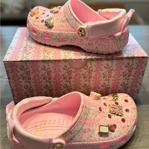 Loveshackfancy X crocs Pink Floral Clog Shoes MULTIPLE SiZES!